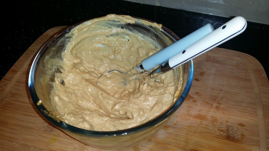 Mixed ingredients in bowl for Satay