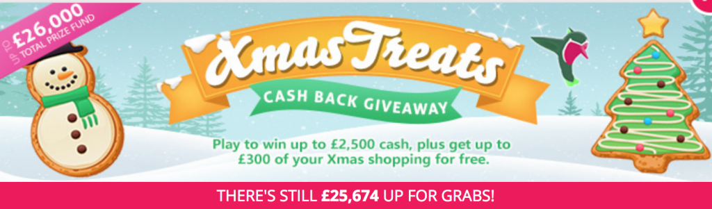 TopCashBack Xmas Treats Banner