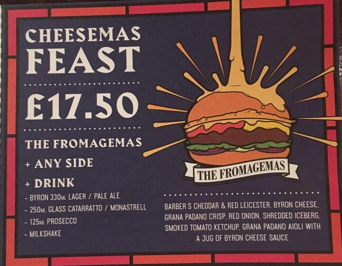 The Cheesemas Feast Offering from Byron Burger Clapham Common