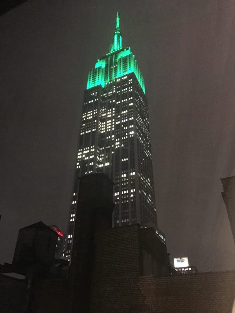 Photo of the Empire State Building from our Hotel Room