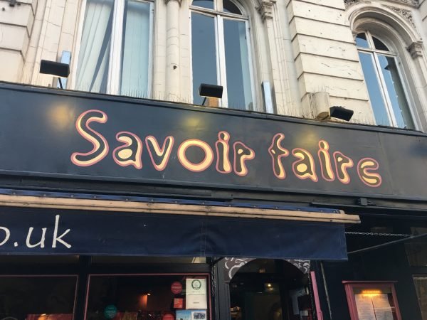 Savoir Faire - Sign Outside