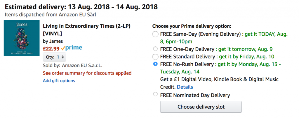 Amazon Credit Digital Media - No Rush Delivery Option