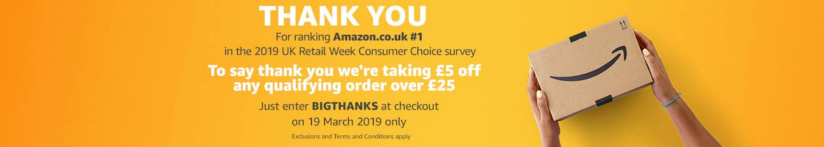 Amazon Discount Code 19th March 2019