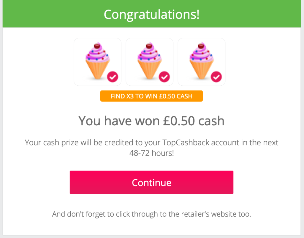 TopCashBack Summer Treats Win