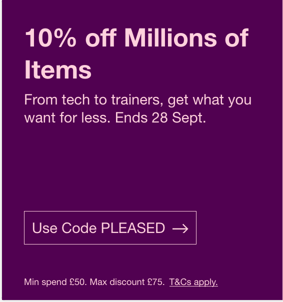 eBay 10% off Code