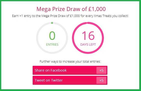 Top Cashback Christmas Treats 2019 Mega Prize Draw