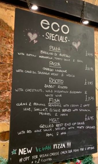 Specials Board Eco Clapham Common