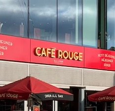 Cafe Rouge St Kathryn Docks Sign