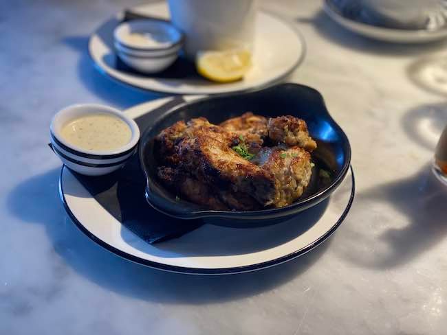 a photo of a portions of chicken wings from Pizza Express