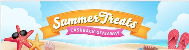 A banner for the Summer 2020 TopCashback Treats Treasure Hunt