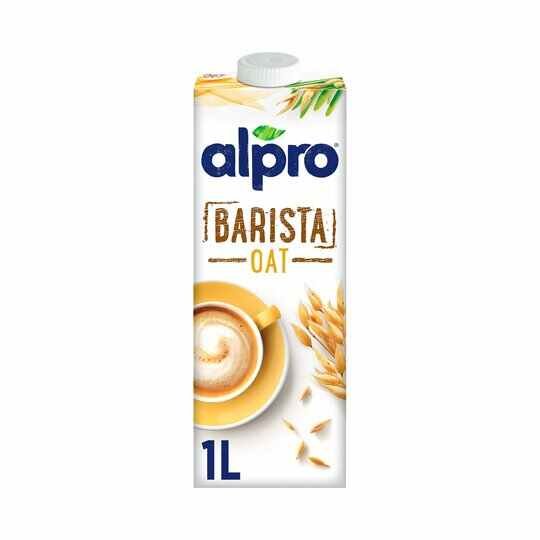 A photo of a carton of Alpro Barista Oat 'milk'