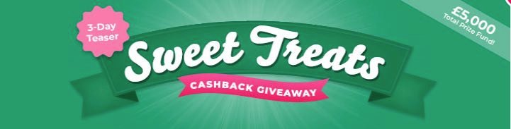 a banner from TopCashback promoting their 2023 Sweet Treats treasure hunt.